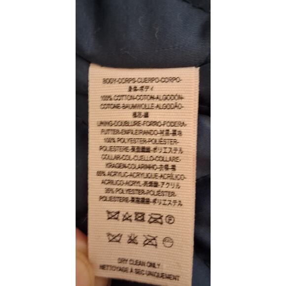 Free People Blue Green Corduroy Sherpa Collar Zip Up Cropped Jacket Small *READ - Picture 9 of 10